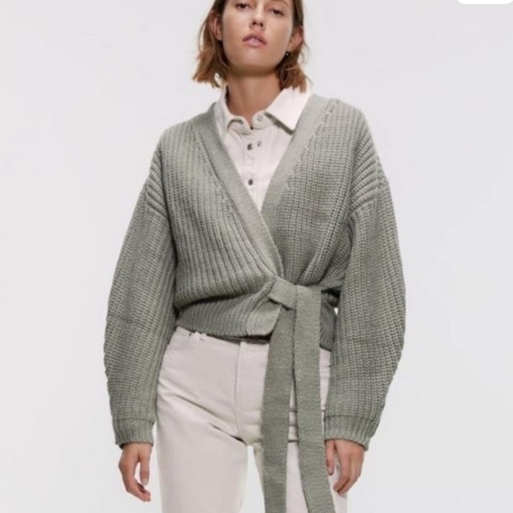 Zara wrap sweater